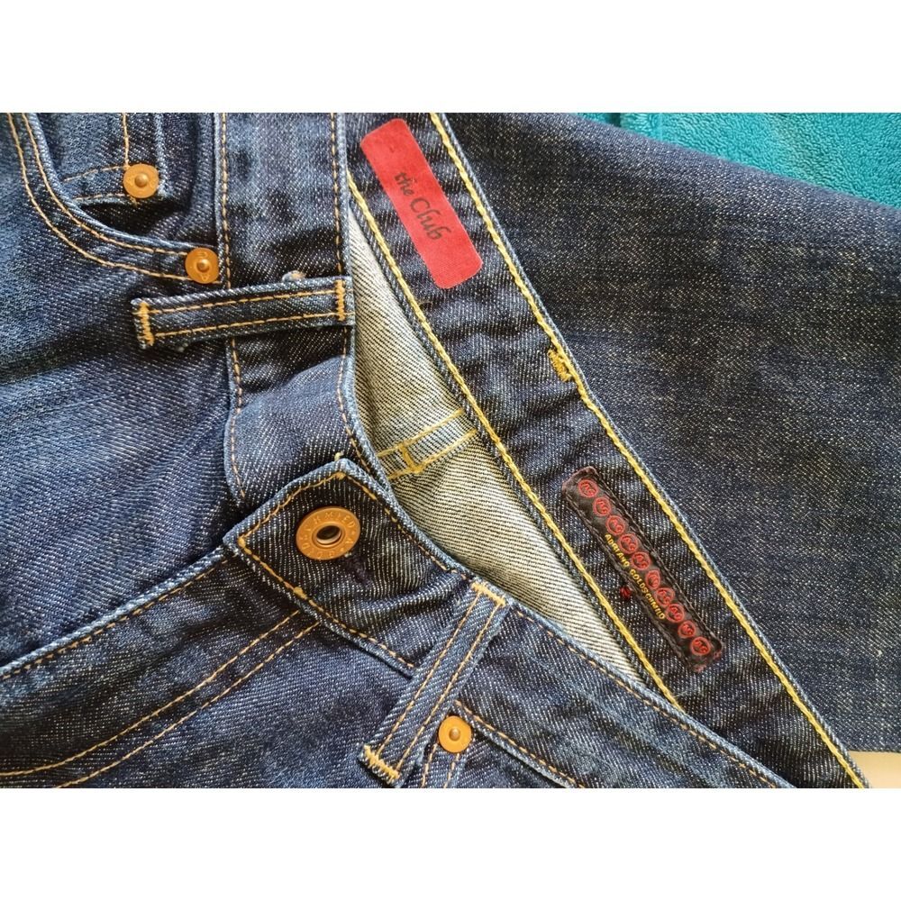 Low Rise Flare Bootcut Jeans Dark Wash Vtg Y2K Sz 30 Club AG Adriano Goldschmied - Picture 6 of 13